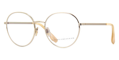 Gọng kính Victoria Beckham Metal Grooved VB228 715 Light Gold chính hãng