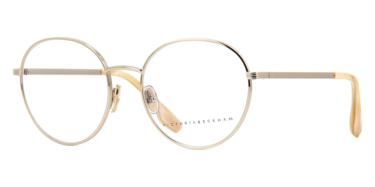 Victoria Beckham Metal Grooved VB228 715 Light Gold 2 Gọng kính Victoria Beckham Metal Grooved VB228 715 Light Gold chính hãng