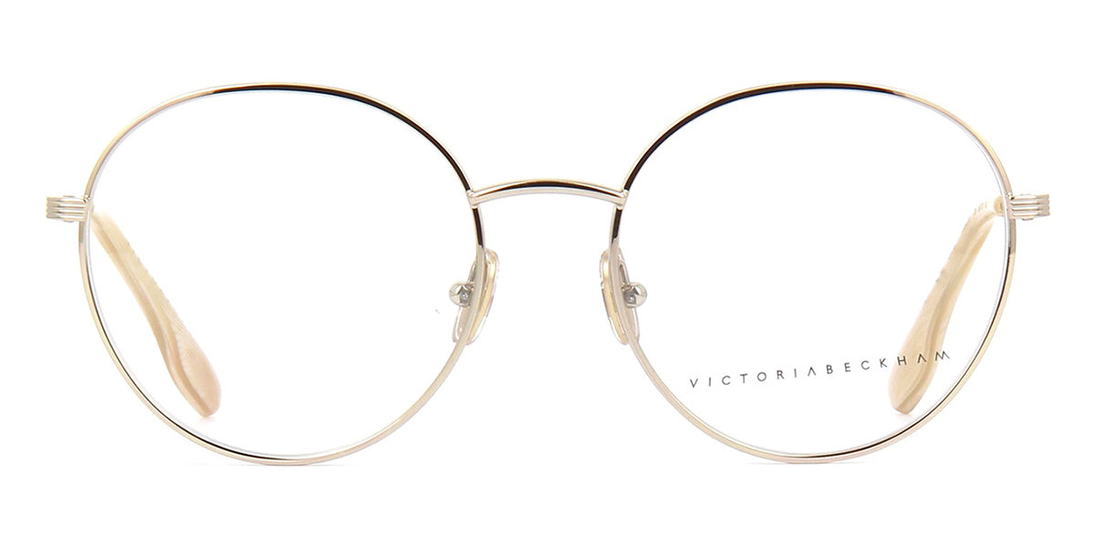 Victoria Beckham Metal Grooved VB228 715 Light Gold 10 Gọng kính cận Victoria Beckham Metal Grooved VB228 715 Light Gold chính hãng