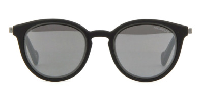 Kính mát (kính râm) Moncler ML0082 02C Matte Black Rubber and Dark Ruthenium chính hãng