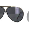 Kính mát (kính râm) Porsche Design 8478 D Black Frame - Grey & Silver Lenses chính hãng