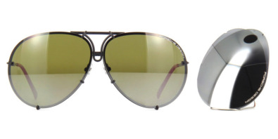 Kính mát (kính râm) Porsche Design 8478 R VisionDrive Black Frame - Green Polar XTR + Silver Lenses chính hãng