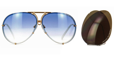 Kính mát (kính râm) Porsche Design 8478 W Gold Frame - Grad Blue + Brown Lenses chính hãng