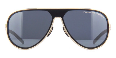 Kính mát (kính râm) Porsche Design 8684 B Gold and Black Aviator Frames Grey Mirror Lenses chính hãng