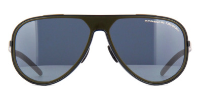 Kính mát (kính râm) Porsche Design 8684 C Khaki and Blue Aviator Frames Grey Mirror Lenses chính hãng
