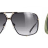 Kính mát (kính râm) Porsche Design 8928 D Black & Gold Frame Interchangeable Grey Gradient Lenses chính hãng