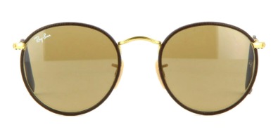 Kính mát (kính râm) Ray-Ban 3475Q 112/53 Leather Round chính hãng