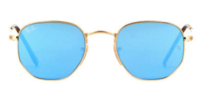 Kính mát (kính râm) Ray-Ban RB 3548N 001/9O Hexagonal Gold Flat Lens chính hãng