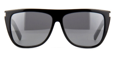 Kính mát (kính râm) Saint Laurent Sun SL1 Black/Grey Mirrored 001 chính hãng