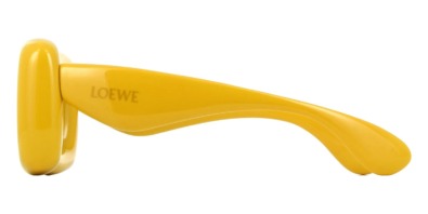Kính mát Loewe LW40098I 39A Inflated Rectangular Sunglasses Yellow 100% hàng chính hãng