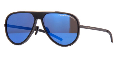 Kính râm Porsche Design 8684 A Gunmetal and Black Aviator Frames Blue Mirror Lenses chính hãng