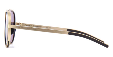 Porsche Design 8684 B Gold and Black Aviator Frames Grey Mirror Lenses 3 Kính mát Porsche Design 8684 B Gold and Black Aviator Frames Grey Mirror Lenses 100% hàng chính hãng