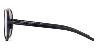 Kính mát Porsche Design 8684 C Khaki and Blue Aviator Frames Grey Mirror Lenses 100% hàng chính hãng