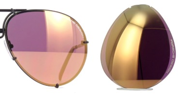Kính râm Porsche Design P8478 Lens Set – V167 Purple Orange Gold Mirror chính hãng